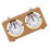 Vintage Mechanical Chess Clock with Large Dials, Wind-Up, Tan 7