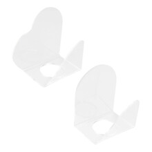 2pcs Transparent Makeup Mixing Palette Acrylic Hand Palette for Foundation Eyeshadow Nail Art