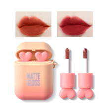 Matte Lipstick Set 2 Colors Waterproof Long Wear Velvet DualColor Tube with Moisturizing Vitamin E