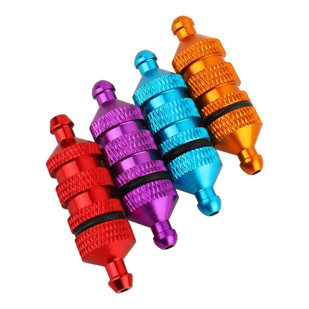4Pcs Aluminum Inline Rc Fuel Filter For Nitro Car Buggy Truck 1/8 1/10 Engine Protection 9113335747449