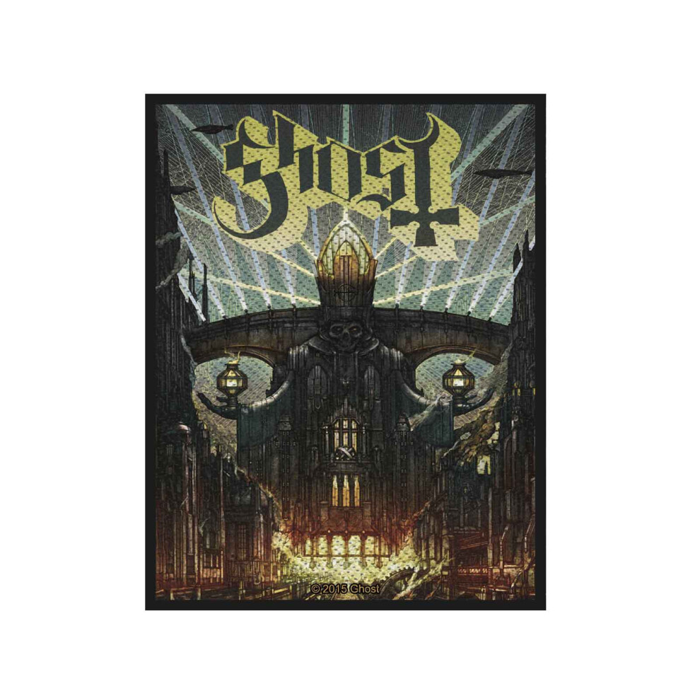 Ghost Patch Meliora Band Logo New Official 10Cm X 7.5Cm Woven Sew On