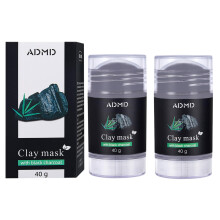 Charcoal Clay Mask Stick for Deep Pore Cleansing and Blackhead Removal, 2 Pack Hydrating Face Care