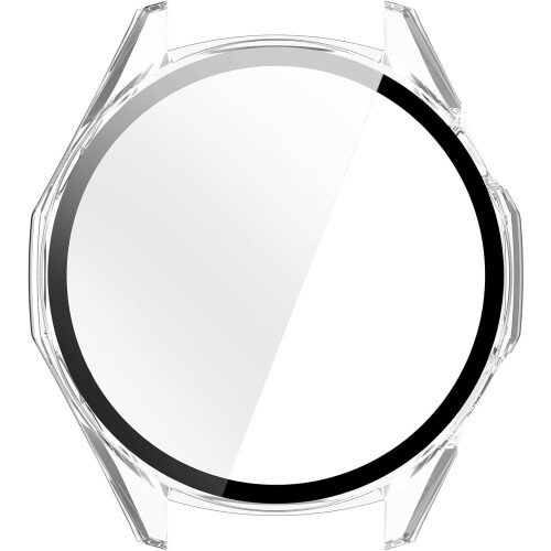 Smartwatch Screen Protector for GT6 46mm with 360 Shockproof Scratchproof PC Glass Case White 2