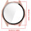 Smartwatch Screen Protector for GT6 46mm with 360 Shockproof Scratchproof PC Glass Case White 5