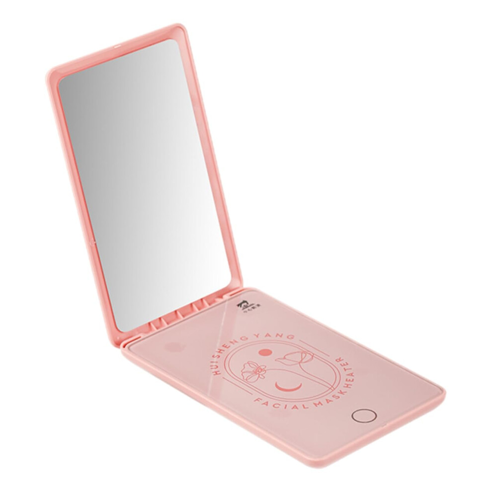 Facial Mask Heater with Mirror USB Powered Spa Mask Warmer for Heat Therapy and Travel