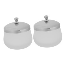 Glass Crystal Nail Art Dappen Dish with Lid, Acrylic Liquid Cup for Manicure, AntiEvaporation
