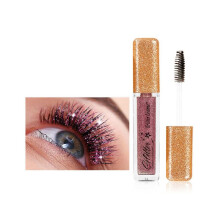Red Glitter Mascara Waterproof Volumizing Lengthening Lash Makeup 33g for Party Sparkle