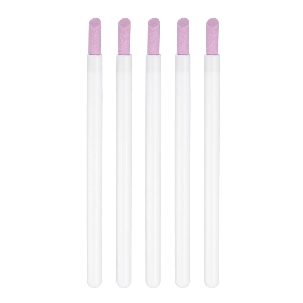 White 5Pcs Pumice Stone Nail File Set Quartz Cuticle Remover Buffer For Manicure Salon