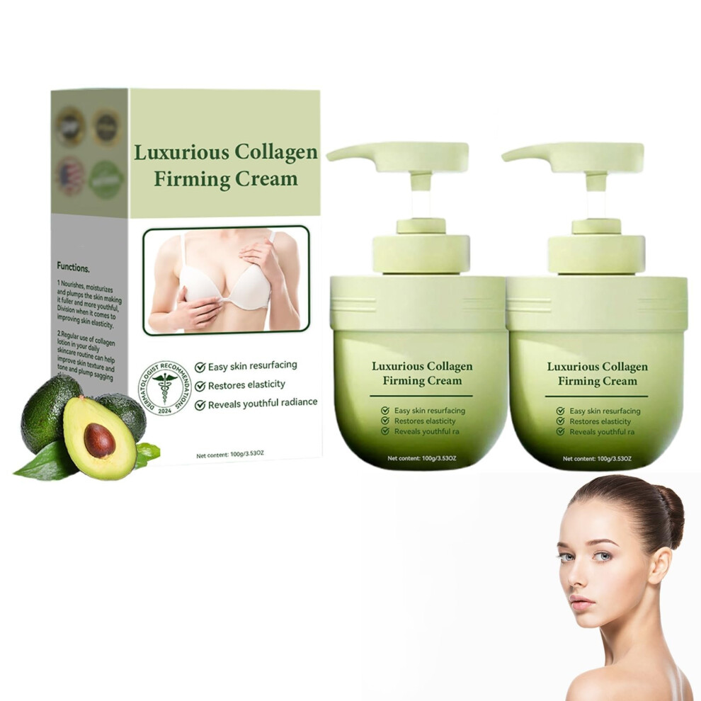 Collagen Firming Cream Anti Aging Moisturizer for Face and Body, Reduces Wrinkles and Boosts Elasticity