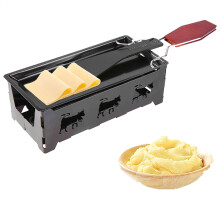 Cheese Melting Pan with Foldable Wooden Handle, Non Stick Cheese Melter for Grilling and Fondue