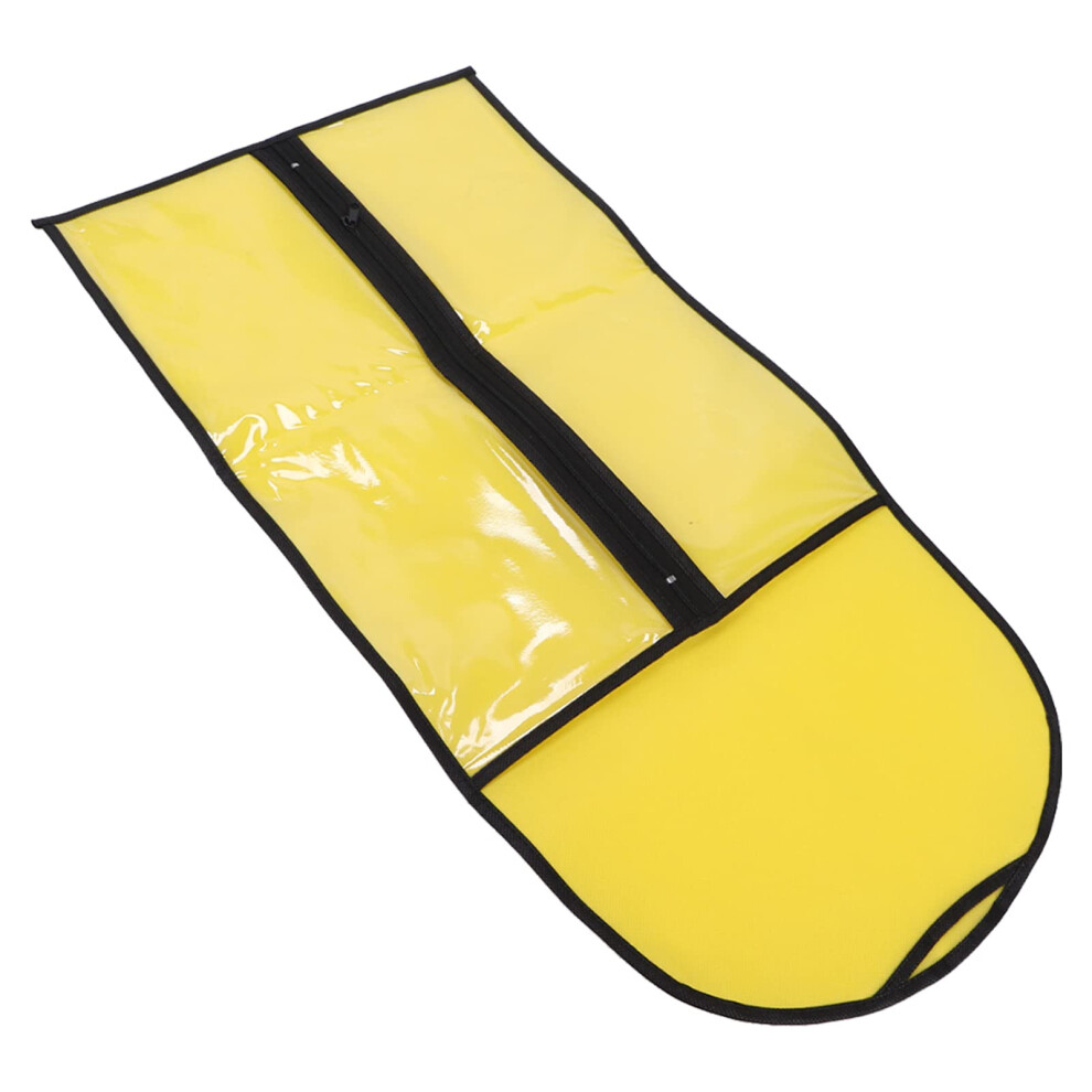 Unisex Yellow Wig Storage Bag With Hanger Dustproof Tangle Hair Extension Holder Travel Zipper Case