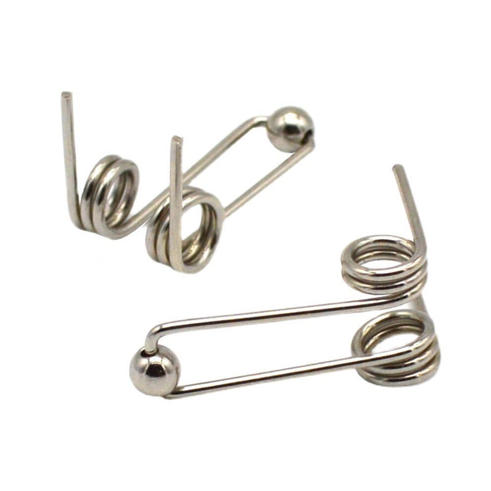 10Pcs 1.2mm Wire Curling Iron Replacement Springs Double Torsion 24mm for Hair Styling Tools