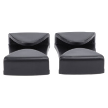 2 Stück Ski Goggle Clips ABS Helmklemme Schwarz