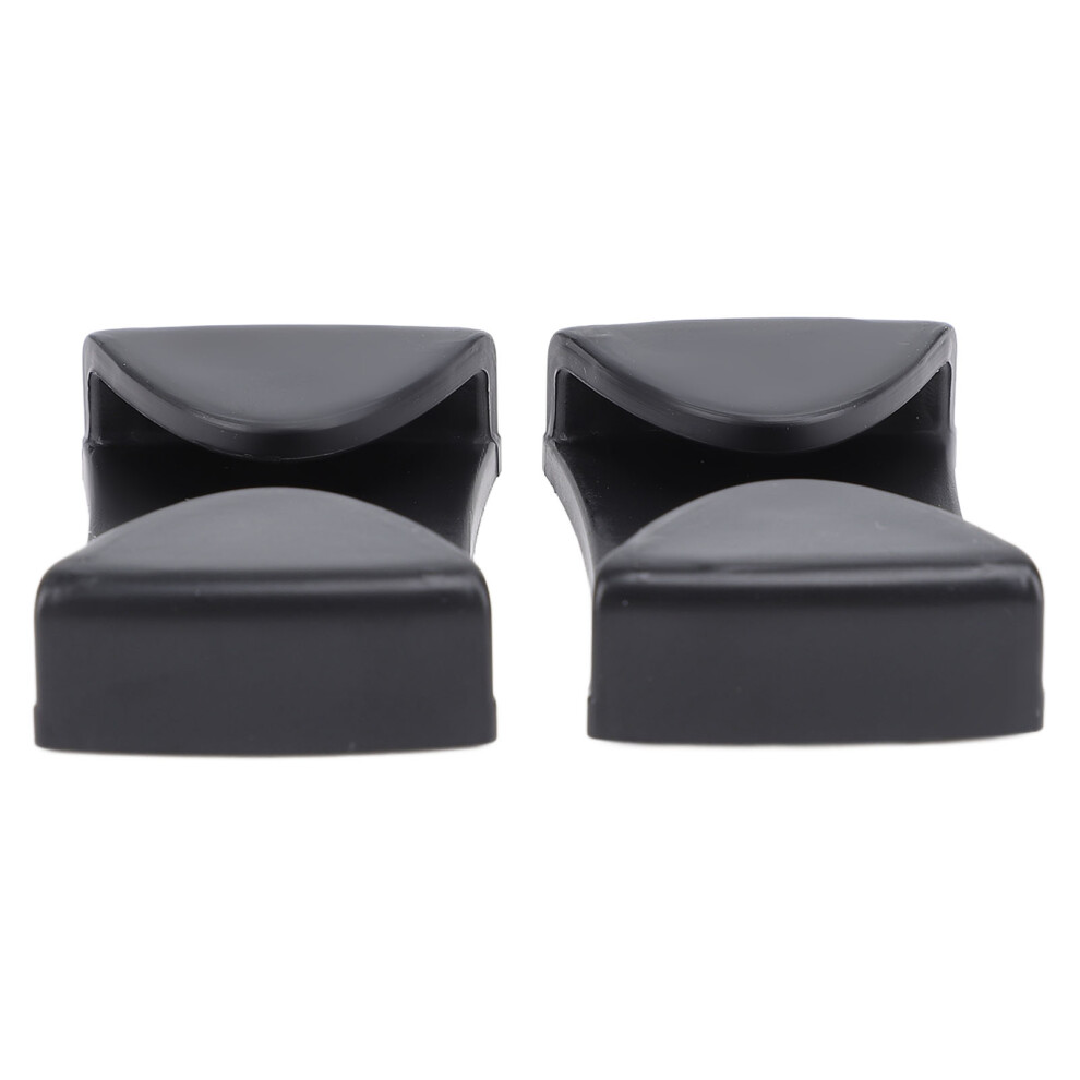 2pcs Ski Goggle Clips Black ABS Winter Sports Helmet Fixers