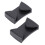 2 Stück Ski Goggle Clips ABS Helmklemme Schwarz 15