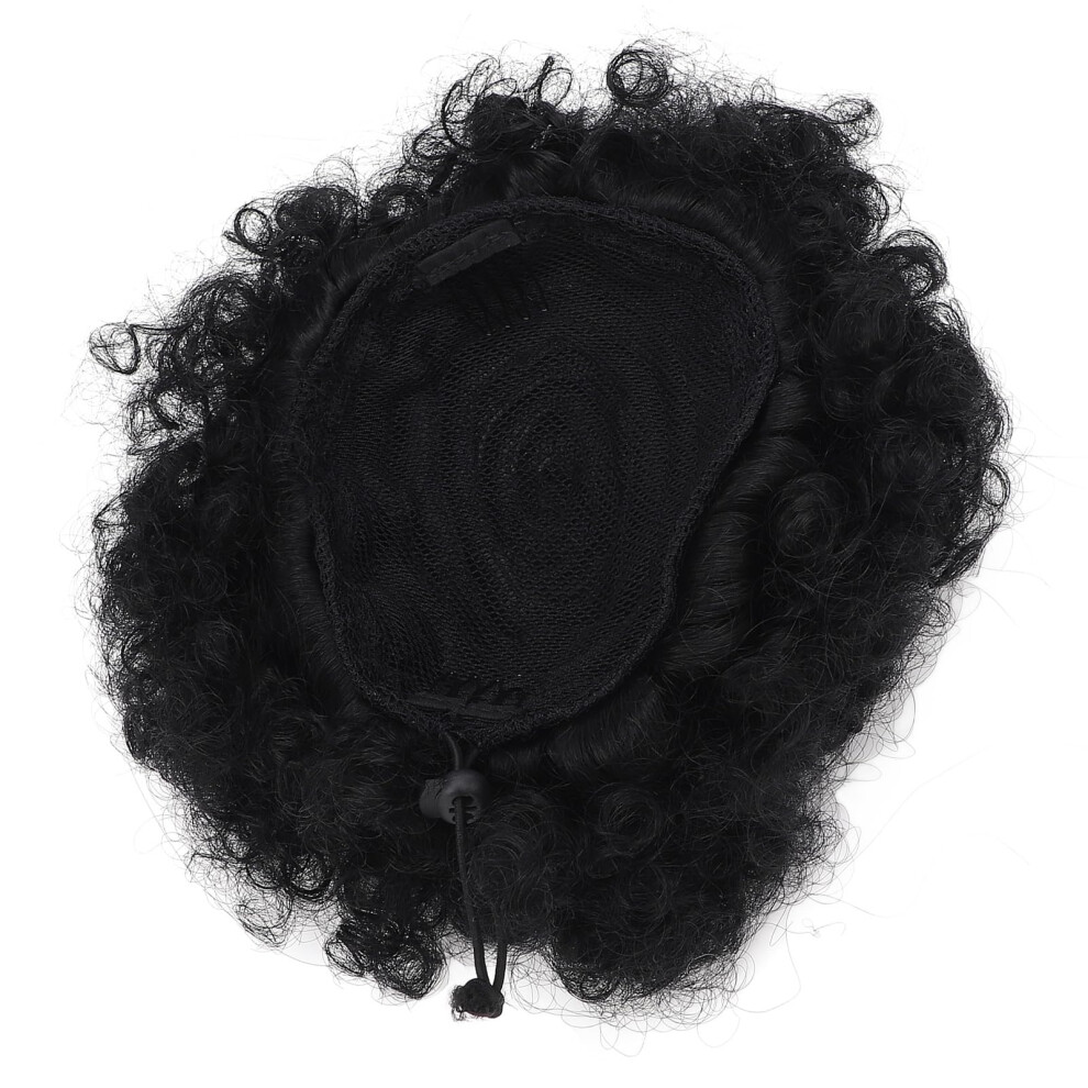 Afro Puff Drawstring Hair Bun Synthetic Curly Hairpiece for Women, Natural Look and Instant Volume