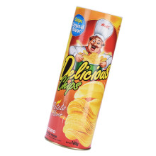 Prank Toy Snake in a Can with Realistic Chip Can Design for Funny Party Gag and Jump Scare Fun
