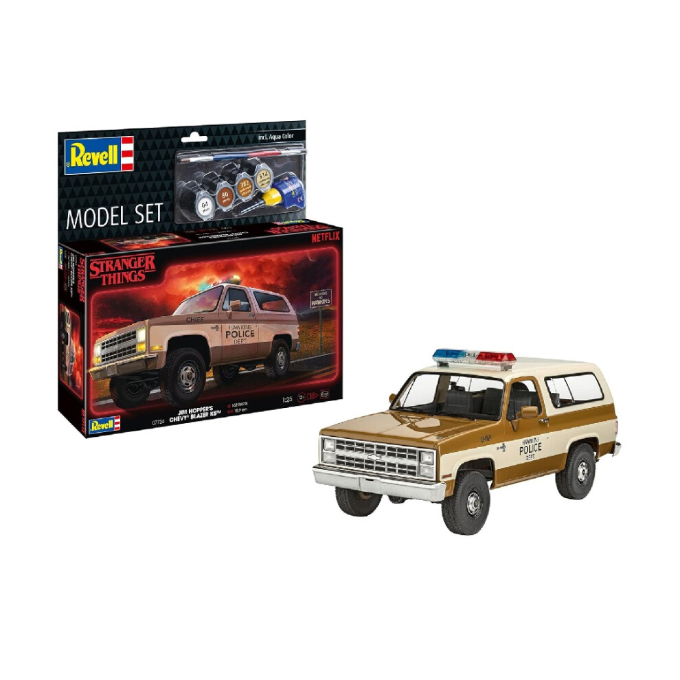 Revell Model Set 1985 Chevrolet K5 Blazer Stranger Things Vehicle