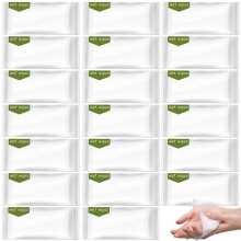 30 Pack Disposable Wet Wipes Individually Wrapped with Aloe for Hand and Face Travel Cleaning