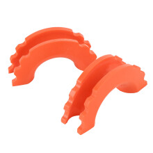 Kit de aisladores para grilletes en D de 3/4 de pulgada negro/naranja