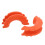 3/4 Inch D Ring Shackle Isolators Kit Black/Orange 14
