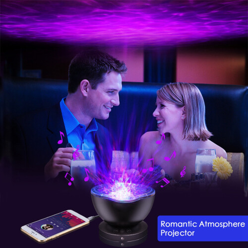 Timer Function Galaxy Projector With Remote Control Adjustable Projection Angle Built-In Speaker Aurora Light Show LED Lighting Sleep Aid Room 1