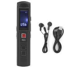 Compact Voice Recorder With External Headset Support Long Working Time LCD Screen Noise Reduction Sound Variable Speed Playback Voice Activated