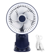 Batteriebetriebener Mini-Clipventilator mit starkem Luftstrom und geringem Geräuschpegel, 3 Geschwindigkeitsstufen und mehrfacher