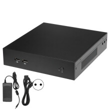Mini PC silenzioso Intel Core i5, bestia delle prestazioni, fattore di forma compatto, case in alluminio per ufficio, segnaletica digitale, porte