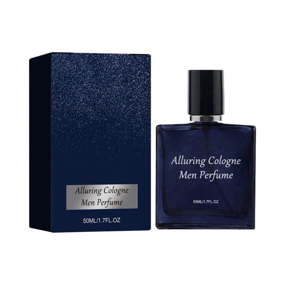 Blue Men's Cologne With Pheromone Attraction Blend, Long Lasting Fresh Masculine Fragrance, 50Ml