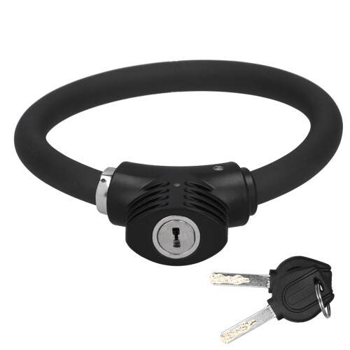 Compact Zinc Alloy Bike Lock Reflective Security 1
