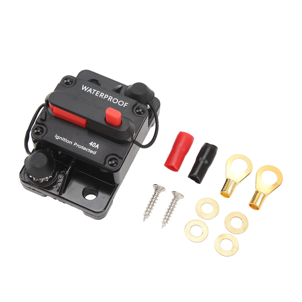 Overload Protection Circuit Breaker For12v Systems, Short-Circuit Protection With Manual Reset And Waterproof Housing, Corrosion Resistant Pure 9083649818770