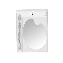 Multipurpose Stainless Steel Mixing Palette with Ring Holder for Nail Art and Eyeshadow
