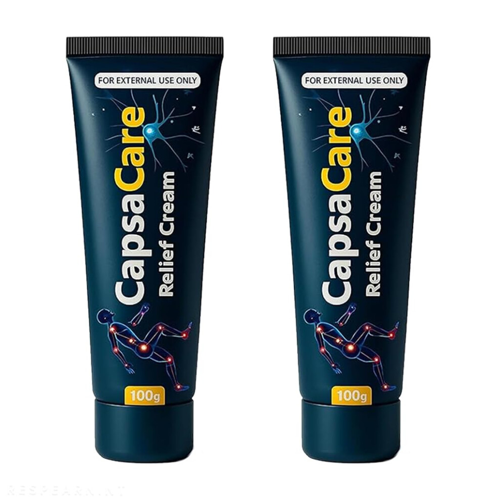 Cream Neuropathy Relief With Capsaicin Menthol Arnica, Fast Absorbing Natural Formula, 2Pcs