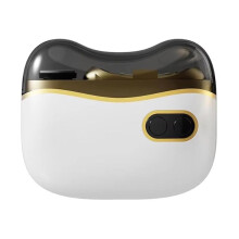 2in1 Electric Nail Clipper and Trimmer, Rechargeable Quiet Safe Curved Blade for Baby and Adult, White and Gold