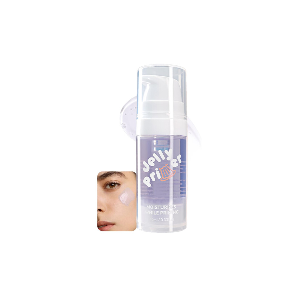 Hydrating Jelly Face Primer for Dry Skin with Snail Cream, AntiAging Deep Moisturizing 0.33Oz