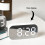 Mirror LED Alarm Clock, White, 5-Level Brightness 9