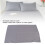 2 Pcs Pillow Cases 48 x 74 cm Dark Grey - Soft 4