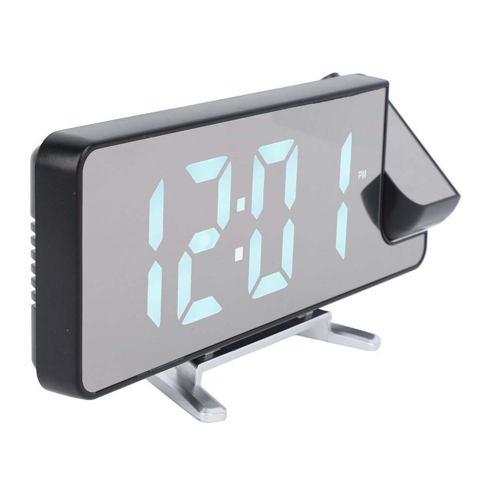 White/Light Projection Alarm Clock With Auto Dim Snooze & Night Mode