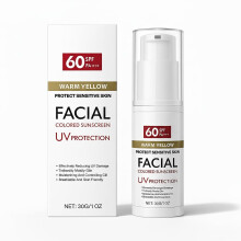 Tinted Mineral Sunscreen SPF 60 Face Moisturizer with Hyaluronic Acid, Oil No White Cast