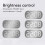 Mirror LED Alarm Clock, White, 5-Level Brightness 3