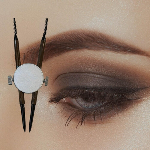 Eyebrow Ruler Stainless Steel Brow Mapping Tool for Microblading and Precision Makeup (Silver) 2