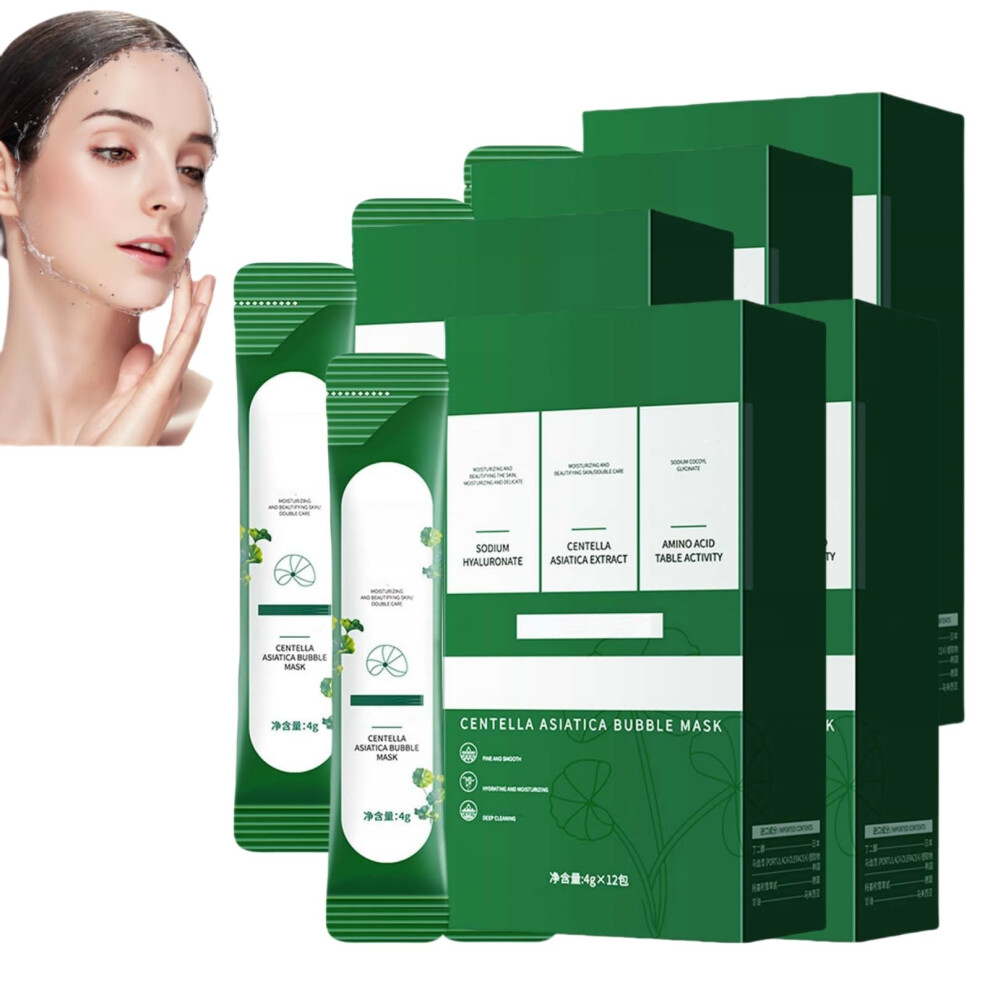Facial Cleansing Foam Mask with Centella Asiatica for Deep Pore Cleansing and Blackhead Removal