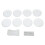 8Pcs Bone Spitting Dish Set, Dia 15cm, Wheat Straw 3