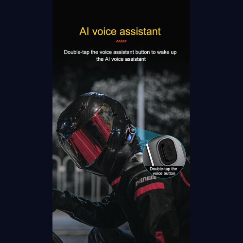 Q58Max Motorcycle Bluetooth Intercom with Noise Cancellation, Dual DSP, 500M Range, 6 EQ Effects 1