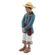 Miniature Animal Figures Set with Realistic Cowboy Figurines for Collection and Home Decor