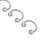5pcs Organic Essential Oil Nose Rings Diffuser 13