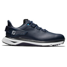 (UK 8, Navy/White/Grey) FootJoy Mens Pro SLX Leather Waterproof Spikeless Performance Golf Shoes
