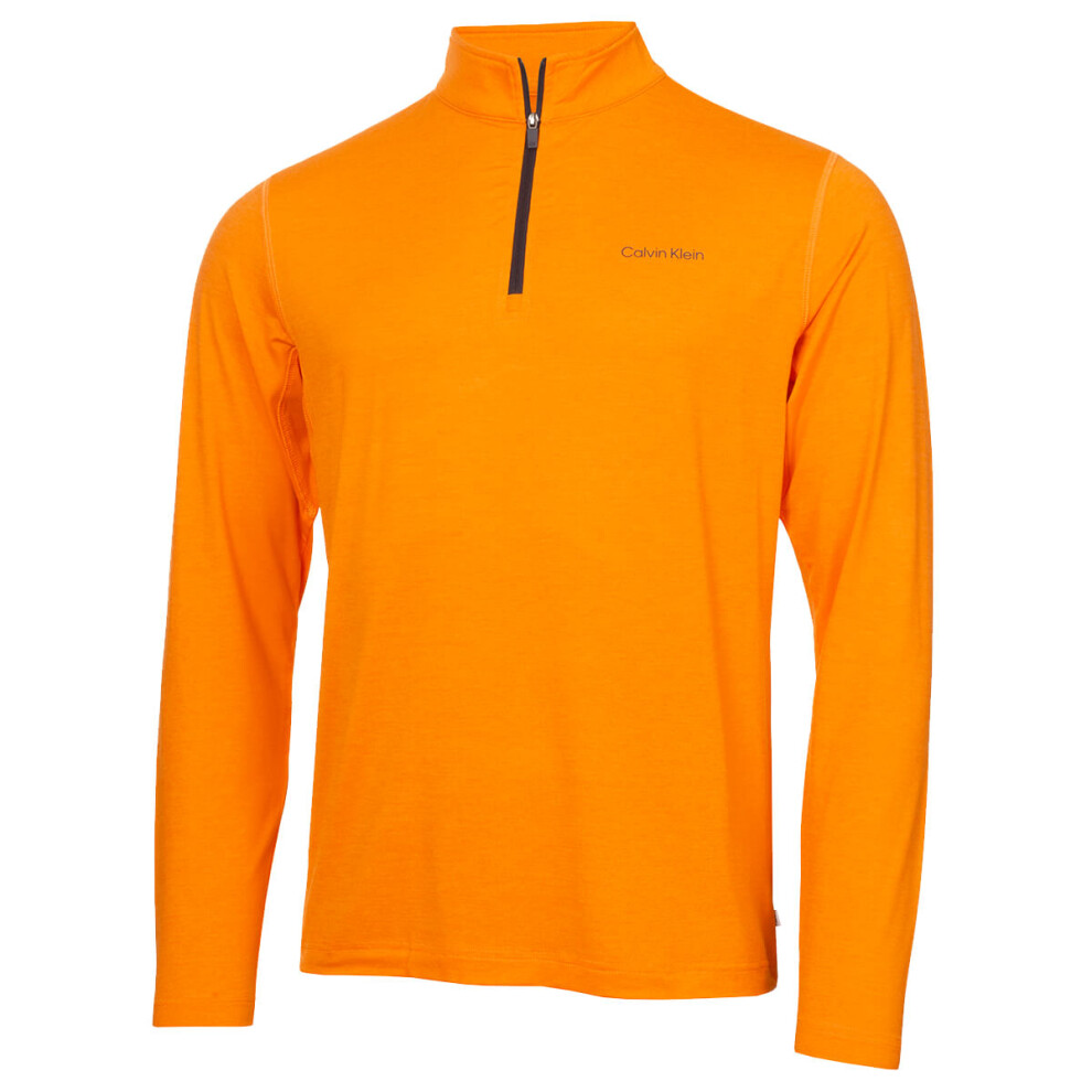 Calvin Klein Mens Newport Half Zip Thermal Breathable Lightweight Sweater - Image 2