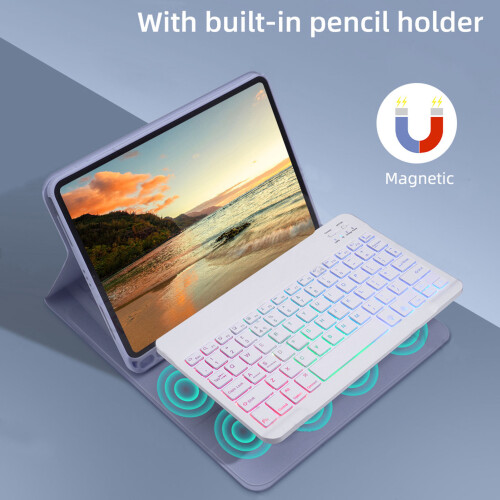 10e génération 10,9 pouces étui clavier violet 150/400 mAh 2